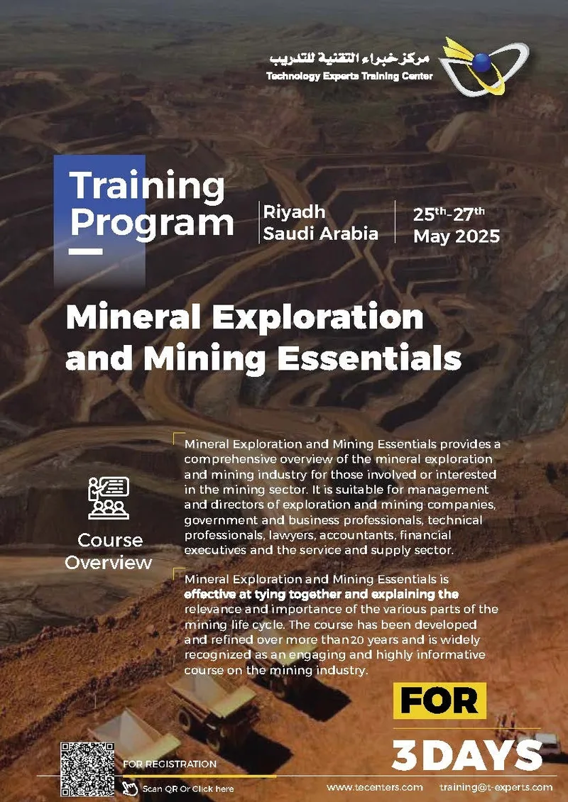 Mineral Exploration and Mining Essentials — 3-day training programme