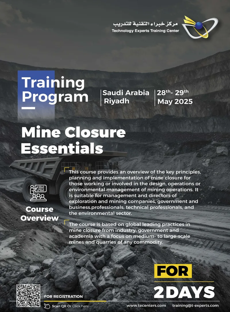Mine Closure Essentials — 2-day training programme