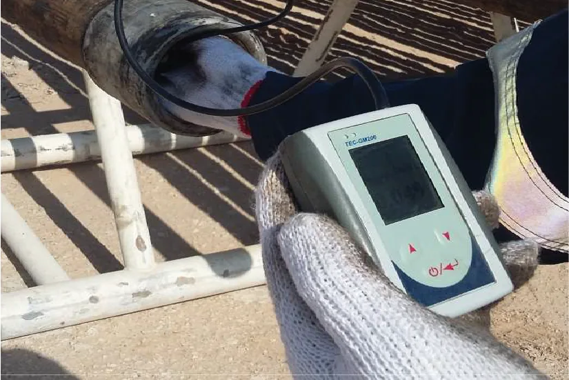 TEC handheld instrument in use in the field