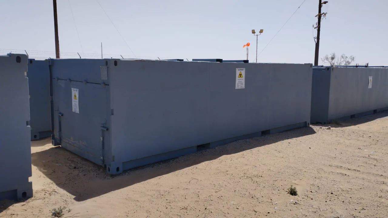 NORM handling and storage units on site