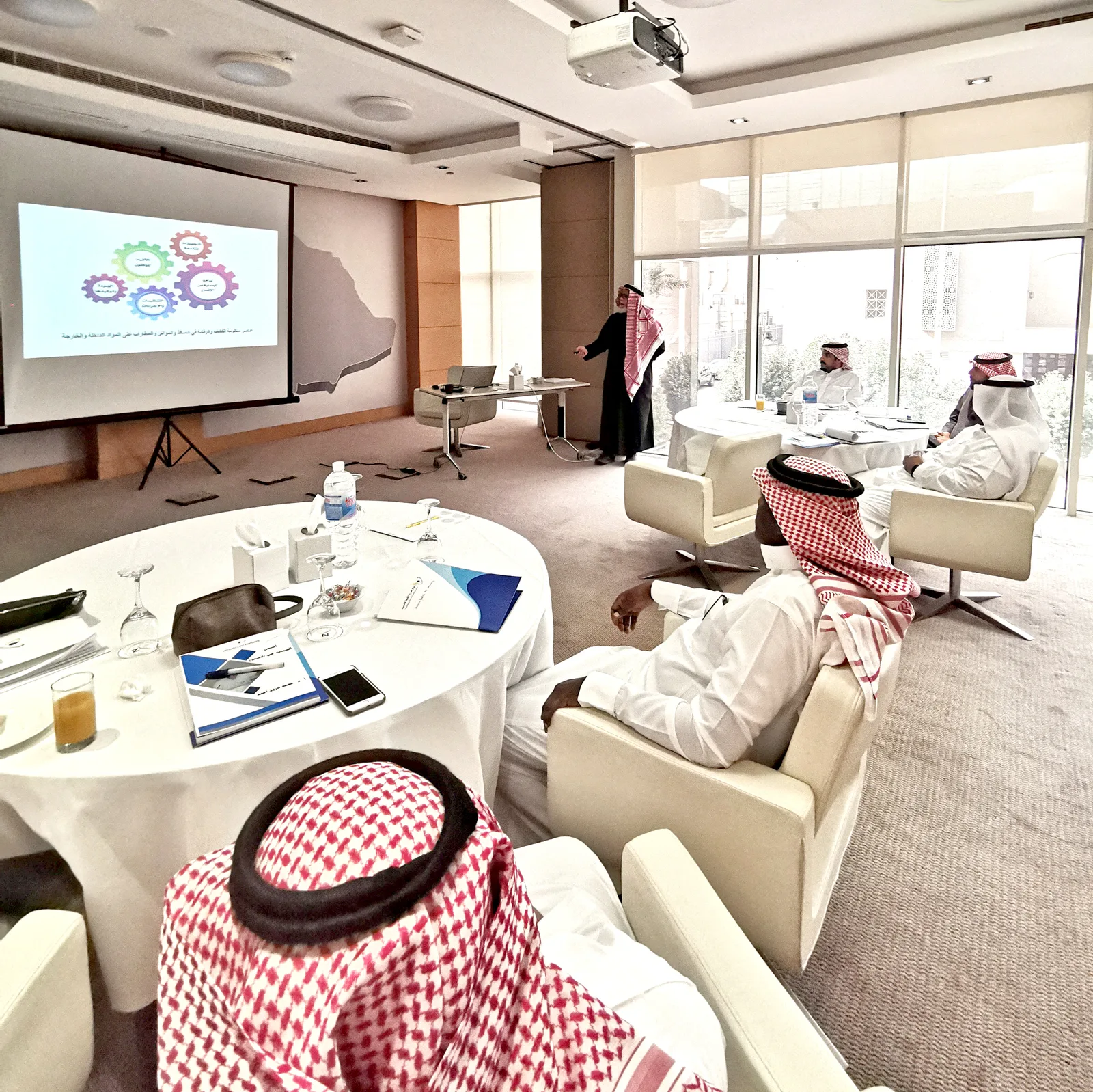 Executive training session in a boardroom