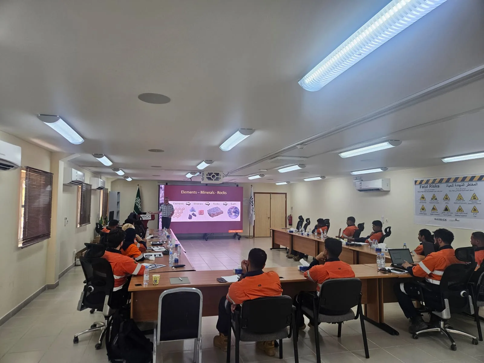 Mining-company cohort at the Mineral Exploration and Mining Essentials course